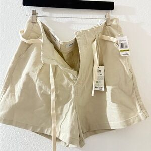Kensie Women's Cream High Waist Shorts